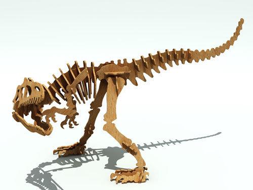 Large Steel Dinosaur 3D Puzzle Allosaurus