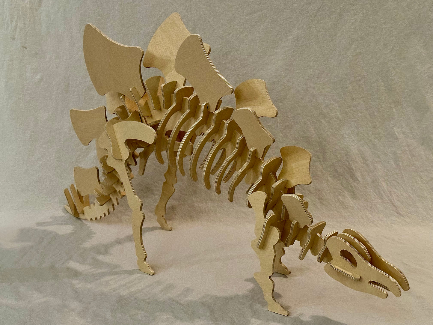 Stegosaurus - 3D Dinosaur wooden puzzle Kit