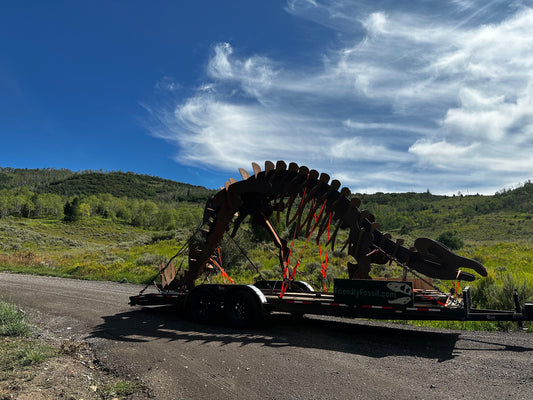 Life Size Steel Stegosuarus