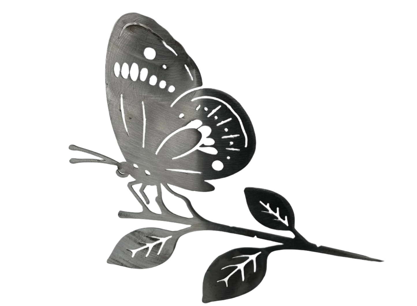Metal Butterfly on Hammer in Branch