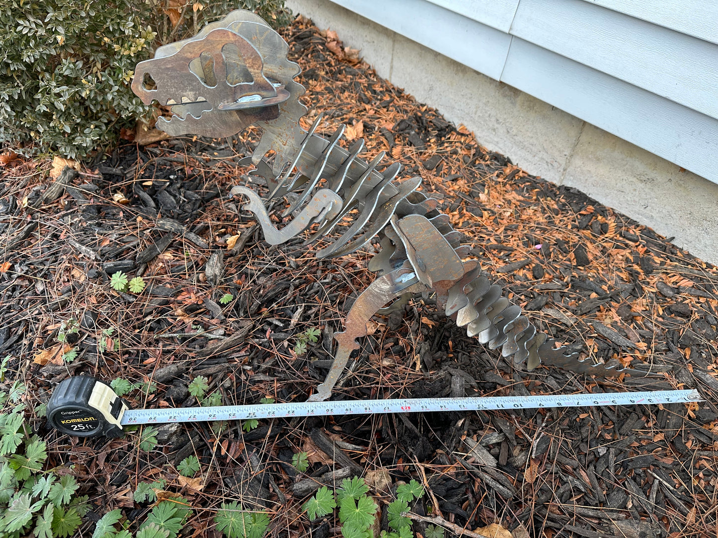 3D Welded Metal T-Rex Skeleton Sculpture
