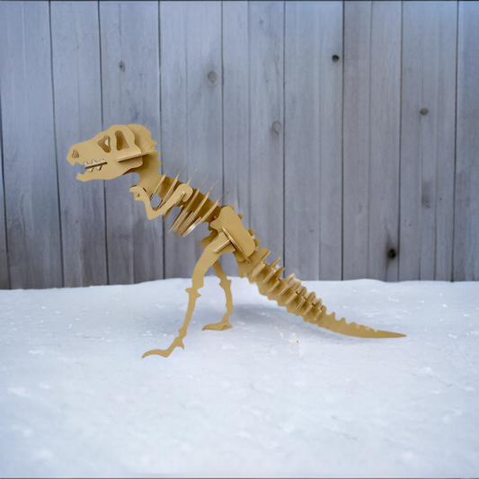 Assembled Large T-Rex wooden Puzzle Kit outdoor decoration