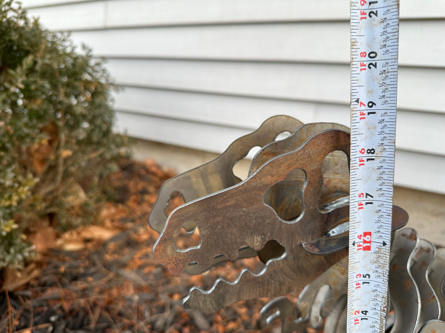 3D Welded Metal T-Rex Skeleton Sculpture