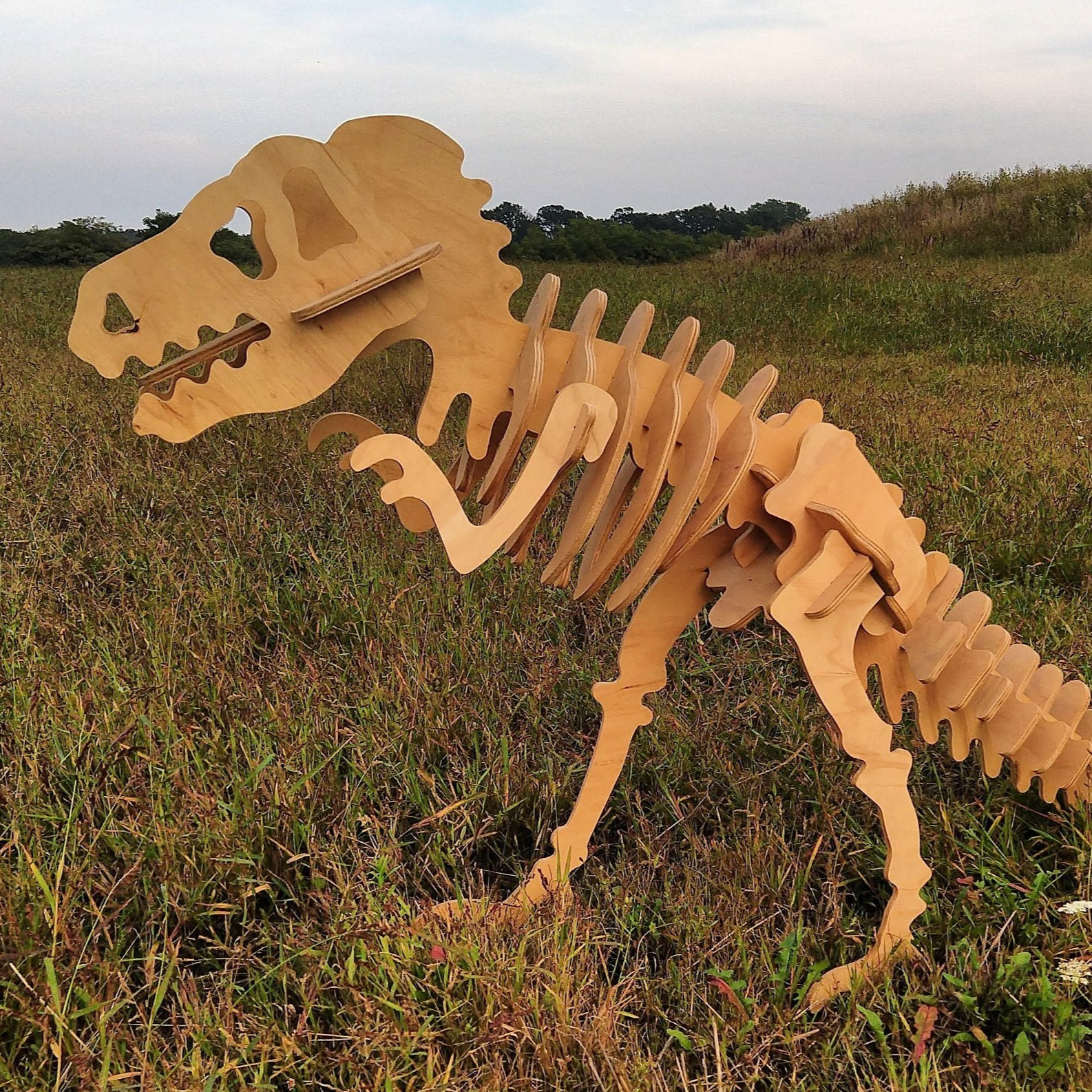 T-Rex Dinosaur- 3D Wooden Puzzle Kit – FriendlyFossil LLC