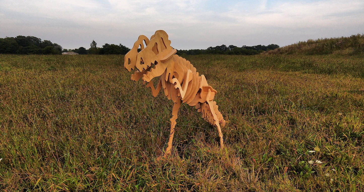 T-Rex Dinosaur- 3D Wooden Puzzle Kit