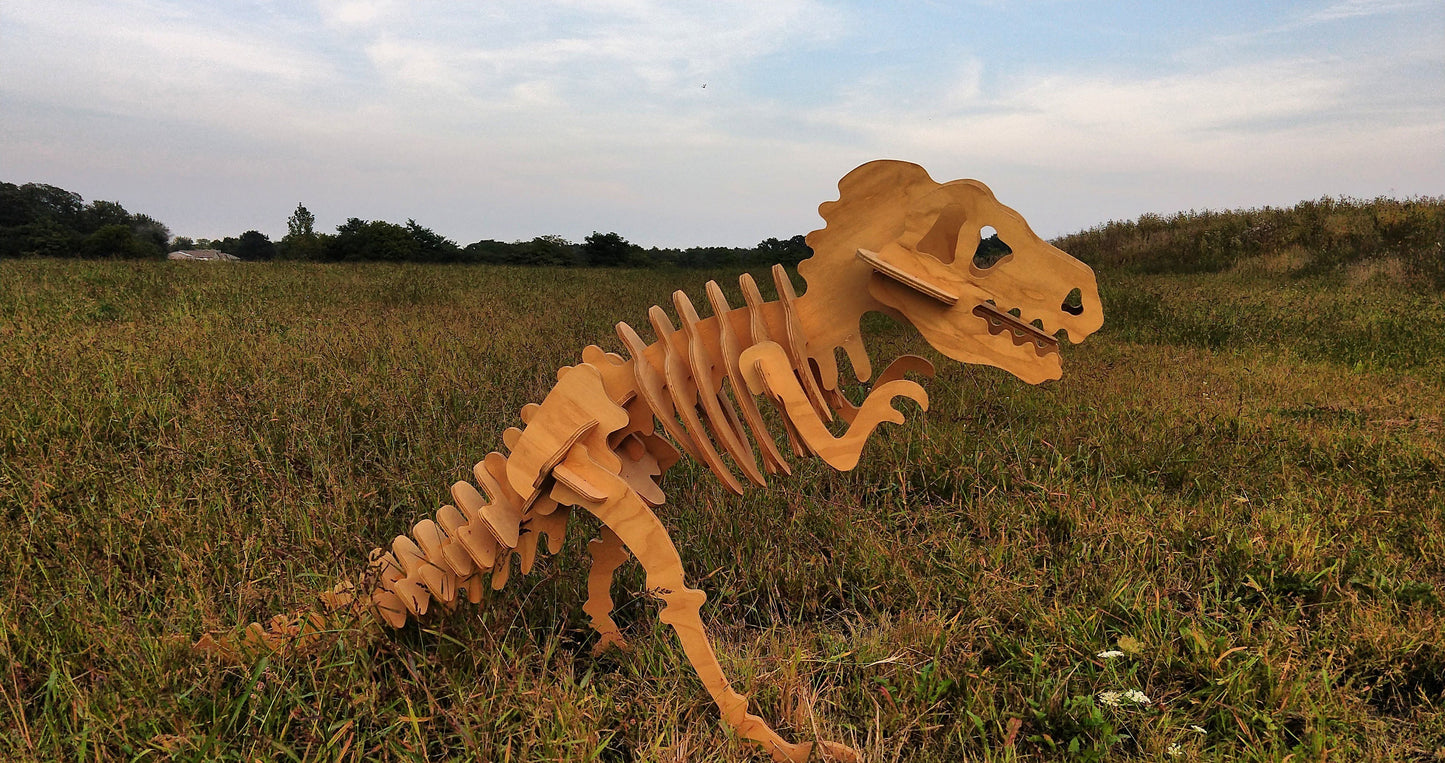 T-Rex Dinosaur- 3D Wooden Puzzle Kit
