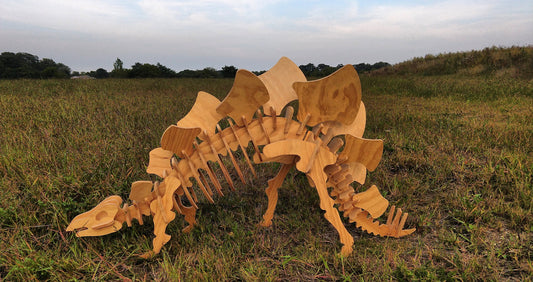 Stegosaurus - 3D Dinosaur wooden puzzle Kit