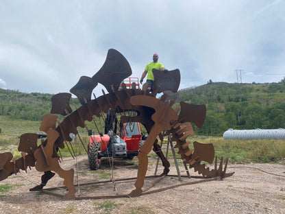 Life Size Steel Stegosuarus