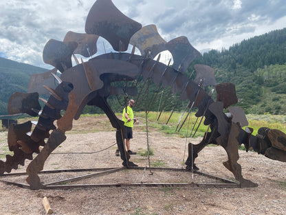 Life Size Steel Stegosuarus