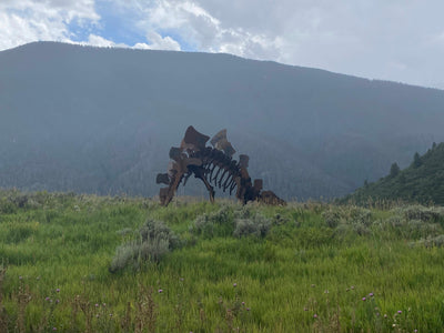 Life Size Steel Stegosuarus