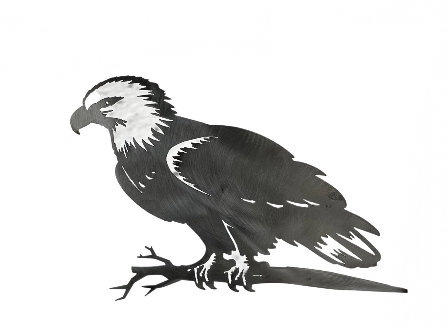 Metal Bald Eagle on Hammer in Branch