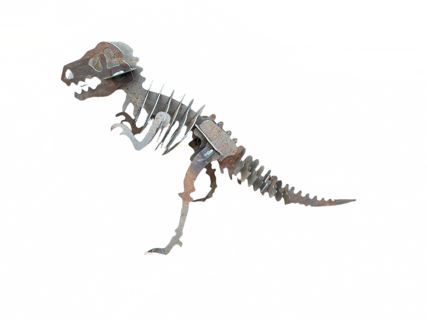3D Welded Metal T-Rex Skeleton Sculpture