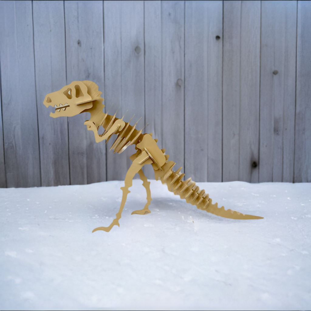 Assembled Large T-Rex wooden Puzzle Kit outdoor decoration 