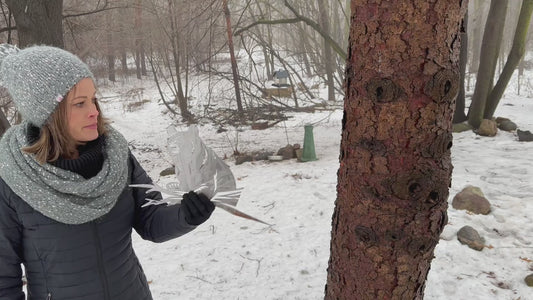 Metal Bear on Hammer in Branch