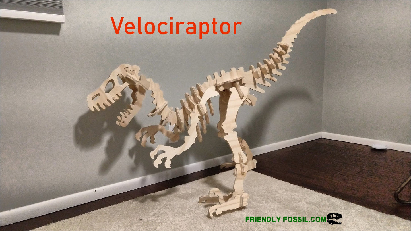 Giant 3D Dinosaur Puzzle Velociraptor